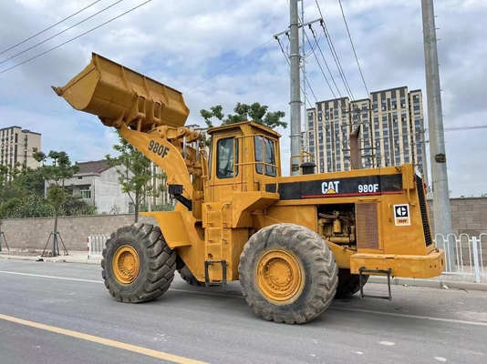 6トンの名乗荷重 CAT980F 他の水力ポンプ付きの車輪式二重荷載機,良好状態