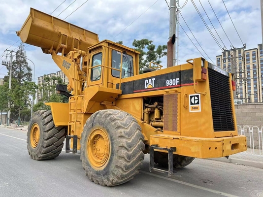6トンの名乗荷重 CAT980F 他の水力ポンプ付きの車輪式二重荷載機,良好状態