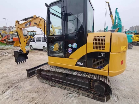 使用済み CAT 305.5 306 0.31m3 バケツ容量と 6000 KG の機械重量を持つ掘削機